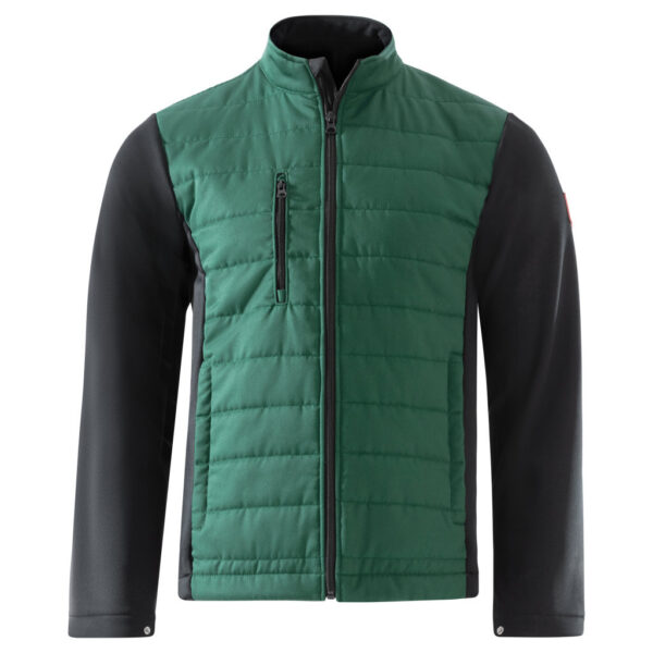 KRÄHE Evo Softshell-Steppjacke, grün schwarz, S