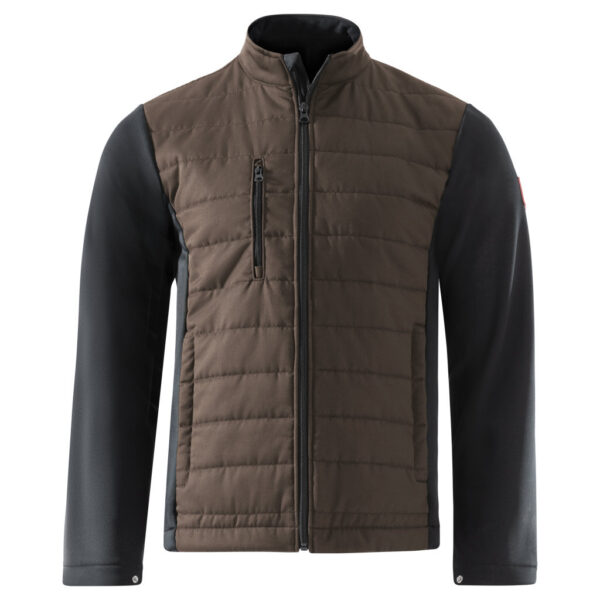 KRÄHE Evo Softshell-Steppjacke, braun schwarz, 3XL