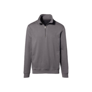 KRÄHE Premium Zip-Sweatshirt, grau, XS