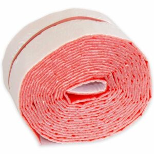 Wickelstreifen / Wickelband PE selbstklebend mit roter Schutzhaut 100 mm | 3,6 m / Rolle