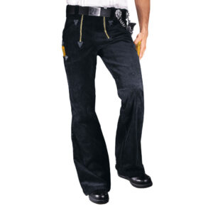 KRÄHE Panzer Zunfthose mit Schlag, schwarz, 90