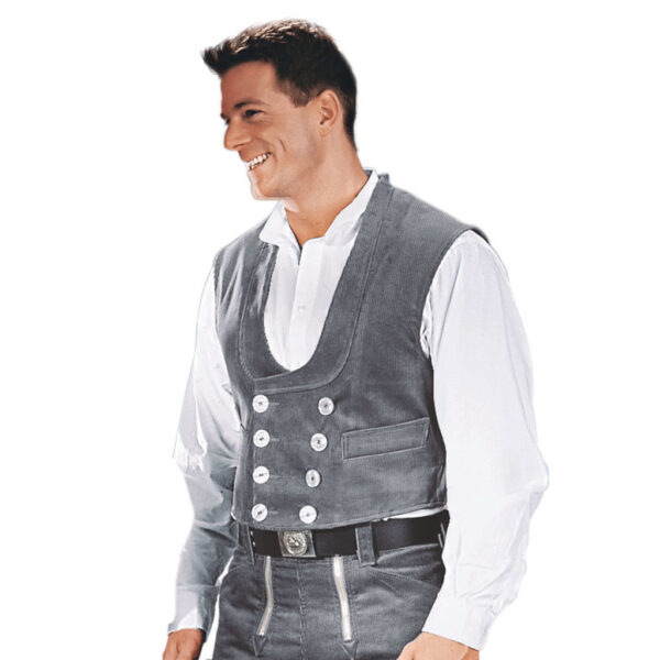 KRÄHE Robusta Zunftweste Young Classic, grau, 46