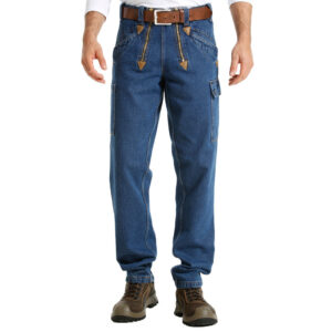 KRÄHE Zunftjeans ohne Schlag, blau, 26