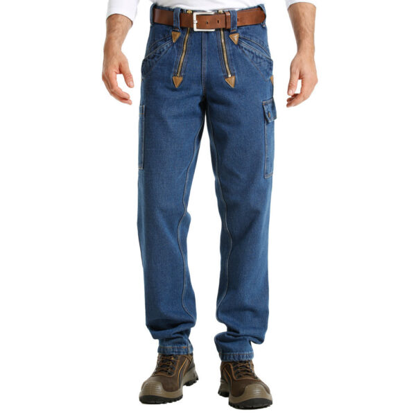 KRÄHE Zunftjeans ohne Schlag, blau, 26