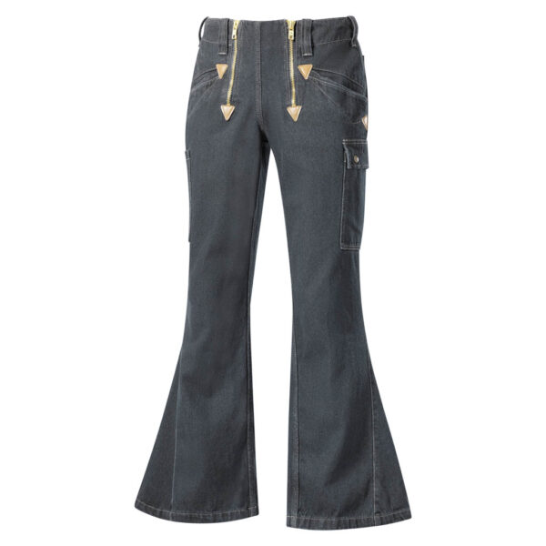 KRÄHE Zunftjeans mit Schlag, schwarz, 48