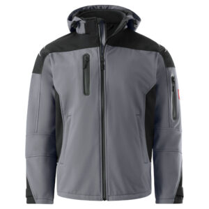 KRÄHE Evo Softshelljacke, grau schwarz, 3XL