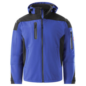 KRÄHE Evo Softshelljacke, kornblau schwarz, M