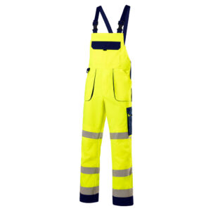 KRÄHE Hi-Vis Latzhose Premium, warngelb, 94